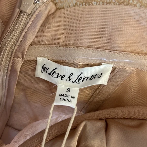 For Love & Lemons X REVOLVE Bustier Gown in Warm‎ Taupe - Picture 9 of 9